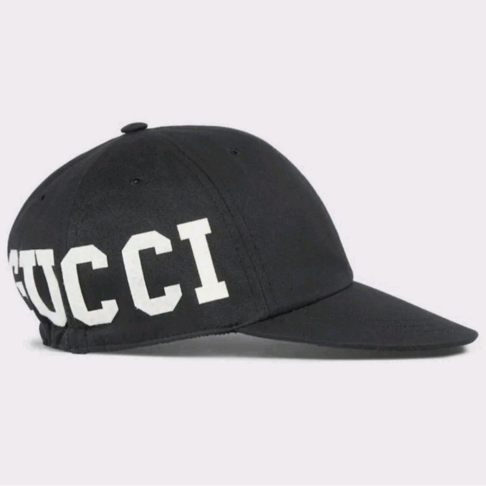 Gucci Logo Cotton-Twill Baseball Cap